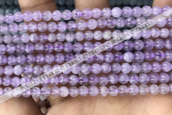 CTG1585 15.5 inches 4mm round lavender amethyst beads wholesale