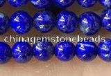 CTG1598 15.5 inches 4mm round lapis lazuli beads wholesale