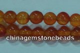 CTG16 15.5 inch 4mm round B grade tiny red agate beads wholesale