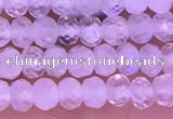 CTG1603 2.5*3.5mm faceted rondelle tiny white moonstone beads