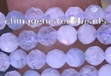 CTG1604 15.5 inches 3.5mm faceted round tiny aquamarine beads