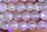 CTG1607 15.5 inches 4mm faceted round tiny prehnite beads