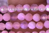 CTG1645 15.5 inches 3mm faceted round tiny moonstone beads