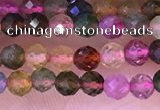 CTG1659 15.5 inches 3.5mm faceted round tiny tourmaline beads