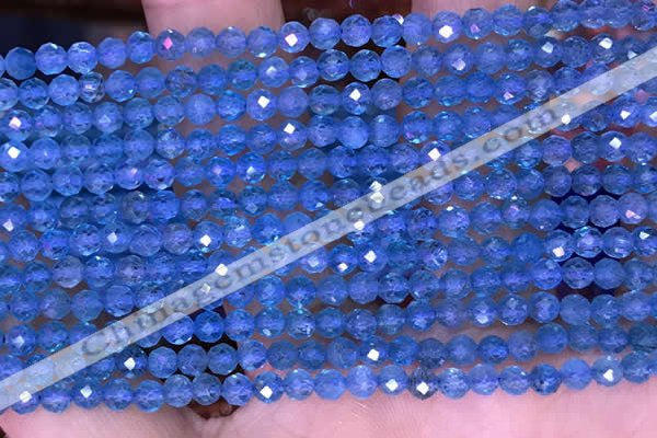 CTG1663 15.5 inches 3.5mm faceted round tiny apatite beads