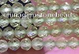 CTG1671 15.5 inches 3mm faceted round tiny peridot beads