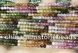 CTG1675 15.5 inches 3mm faceted round tourmaline gemstone beads