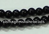 CTG18 15.5 inches 3mm round A grade tiny black agate beads