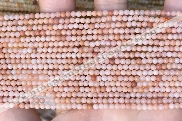 CTG2000 15 inches 2mm,3mm round pink aventurine jade beads