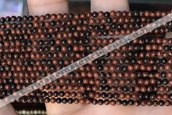 CTG2004 15 inches 2mm,3mm mahogany obsidian beads wholesale