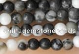 CTG2026 15 inches 2mm,3mm black & white jasper beads