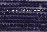 CTG205 15.5 inches 3mm faceted round tiny amethyst gemstone beads