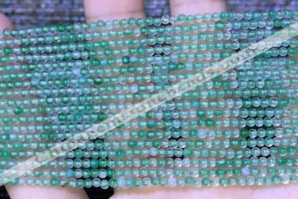 CTG2059 15 inches 2mm,3mm green agate gemstone beads