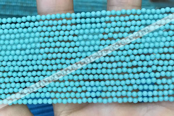 CTG2082 15 inches 2mm,3mm synthetic turquoise gemstone beads