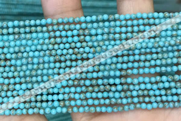 CTG2084 15 inches 2mm,3mm synthetic turquoise gemstone beads