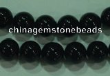 CTG21 15.5 inches 6mm round B grade black agate beads wholesale