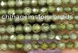 CTG2102 15 inches 2mm faceted round tiny quartz glass beads