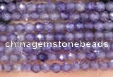 CTG2104 15 inches 2mm faceted round tiny quartz glass beads