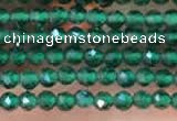 CTG2111 15 inches 2mm faceted round tiny quartz glass beads