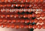 CTG2121 15 inches 2mm,3mm faceted round red agate gemstone beads