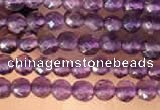 CTG2123 15 inches 2mm,3mm & 4mm faceted round amethyst gemstone beads