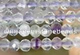 CTG2128 15 inches 2mm,3mm faceted round fluorite gemstone beads