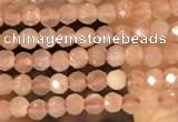 CTG2138 15 inches 2mm,3mm faceted round sunstone gemstone beads