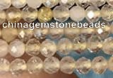 CTG2143 15 inches 2mm,3mm faceted round golden rutilated quartz beads