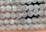 CTG2145 15 inches 2mm,3mm faceted round aquamarine gemstone beads