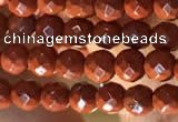 CTG2206 15 inches 2mm,3mm faceted round red jasper beads