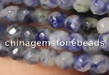 CTG2216 15 inches 2mm,3mm faceted round sodalite gemstone