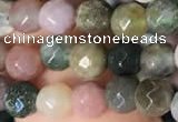 CTG2220 15 inches 2mm,3mm & 4mm faceted round Indian agate beads