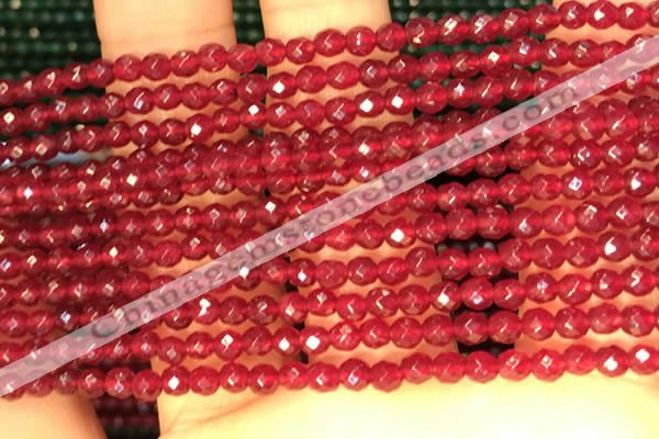 CTG2226 15 inches 2mm,3mm faceted round candy jade beads