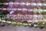 CTG2240 15 inches 2mm faceted round natural tourmaline beads