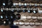 CTG2242 15 inches 2mm faceted round natural smoky quartz beads