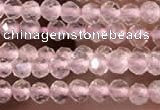 CTG2248 15 inches 2mm faceted round rose quartz beads