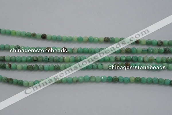 CTG225 15.5 inches 3mm faceted round tiny grass agate beads