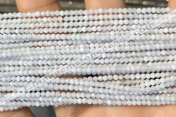 CTG2254 15 inches 2mm faceted round blue lace agate beads