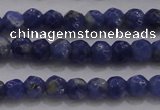 CTG227 15.5 inches 3mm faceted round tiny sodalite gemstone beads