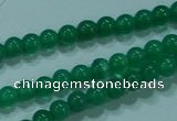 CTG23 15.5 inches 3mm round tiny green agate beads wholesale