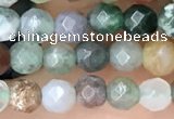 CTG2533 15.5 inches 4mm faceted round Indian agate beads