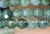 CTG2534 15.5 inches 4mm faceted round moss agate beads