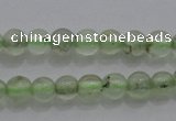 CTG255 15.5 inches 3mm round tiny green rutilated quartz beads
