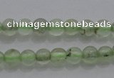 CTG255 15.5 inches 3mm round tiny green rutilated quartz beads