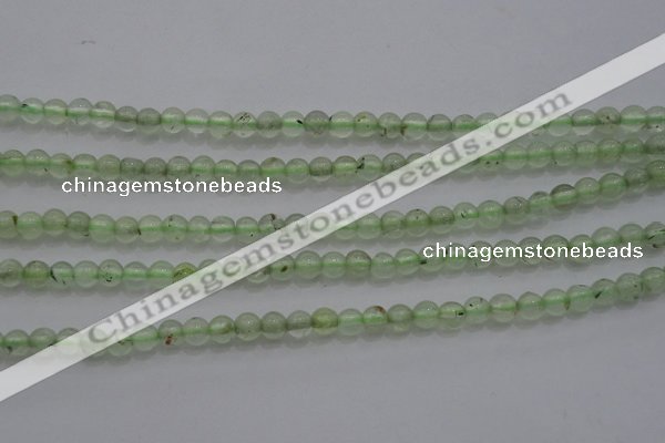 CTG255 15.5 inches 3mm round tiny green rutilated quartz beads