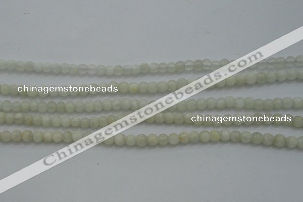 CTG256 15.5 inches 3mm round tiny white moonstone beads