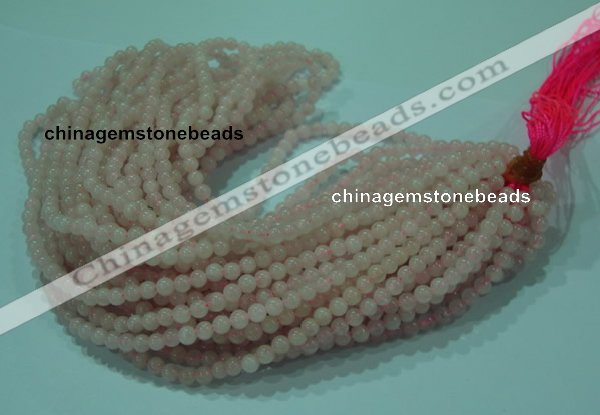 CTG26 15.5 inches 4mm round tiny rose quartz beads wholesale