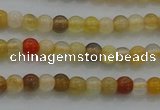 CTG263 15.5 inches 3mm round tiny yellow botswana agate beads wholesale