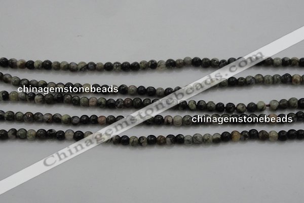 CTG264 15.5 inches 3mm round tiny grey opal gemstone beads