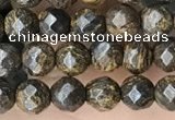 CTG3594 15.5 inches 4mm faceted round bronzite beads wholesale